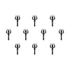 Comet Busters® Black Trishul Shiva Bindis – 15mm Spiritual Bindis for Women & Girls (10 Bindis)(BIN2644)
