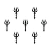 Comet Busters® Black Trishul Shiva Bindis – 20mm Spiritual Bindis for Women & Girls (7 Bindis)(BIN2645)