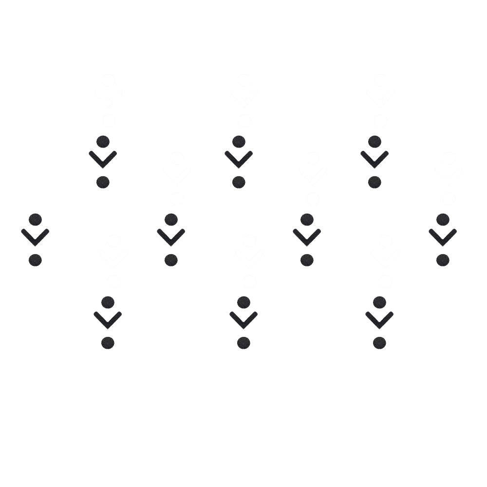 Comet Busters Minimal Chevron Designer Bindi