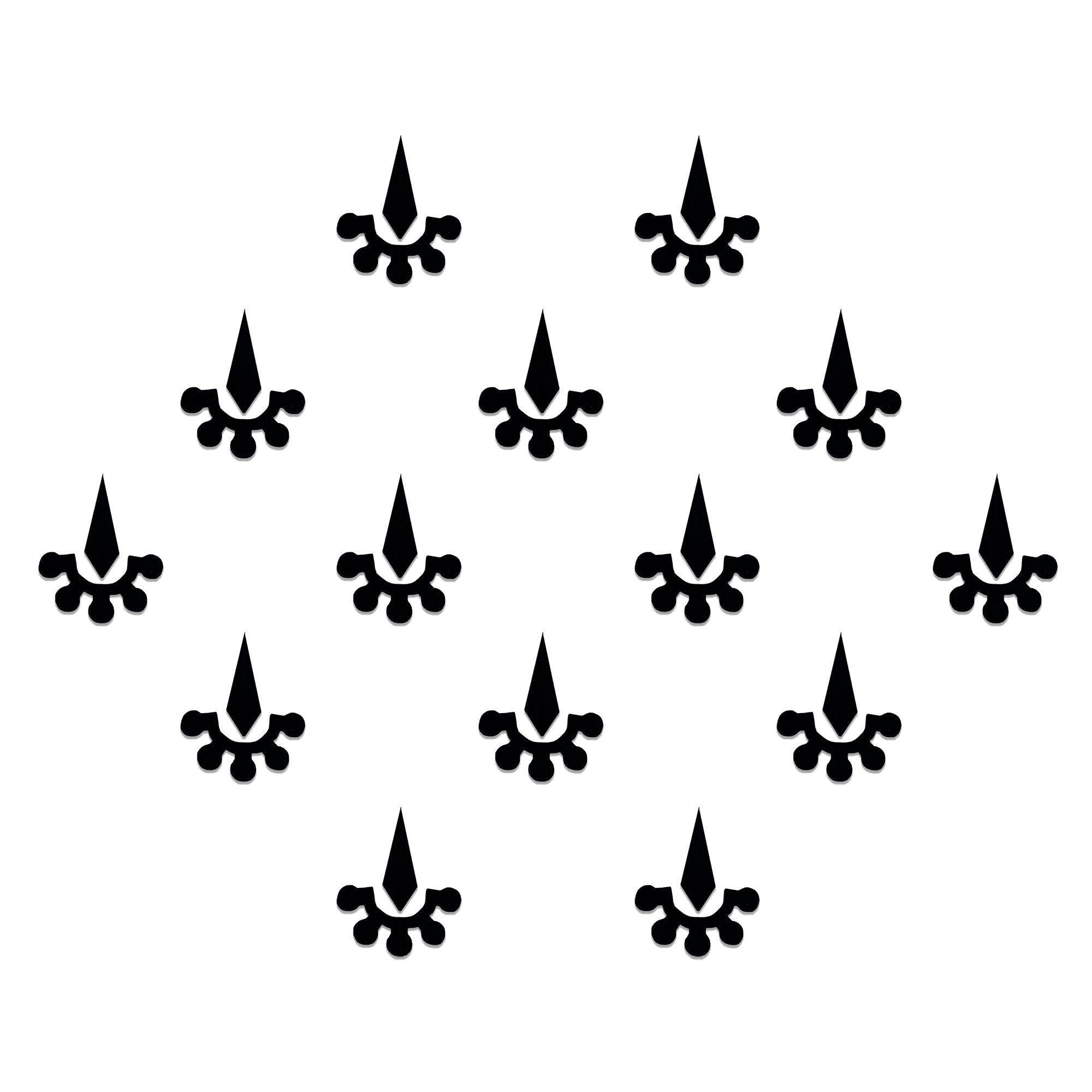 Comet Busters black royal drop bindis featuring sharp teardrop Bindis 