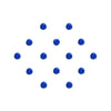 Comet Busters® Blue Diamond Dot – Diamond – Handcrafted, Reusable & Skin-Friendly Bindis for casual Wear (5mm) – Forehead Bindi Stickers for Women & Girls – BIN2336
