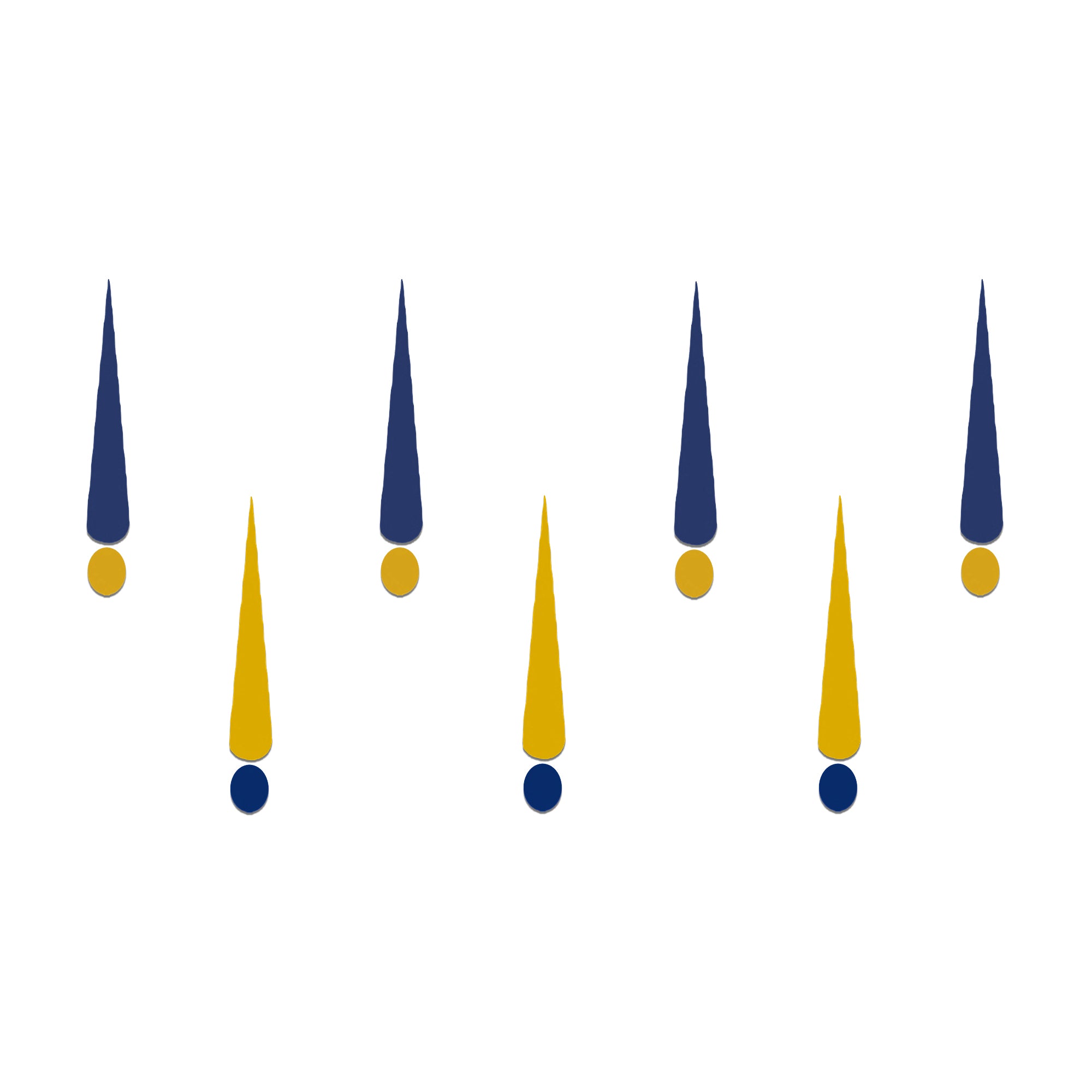 Comet Busters Blue & Yellow Designer Tilak Bindi for Women & Girls
