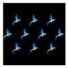Comet Busters® Kingfisher Bird Bindis – 15mm Fancy Blue Bindis for Women & Girls (10 Bindis)(BIN2642)