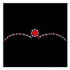 Comet Busters Traditional Bengali Red & White Alternating Kolka Bindi (SKU: BIN2548)