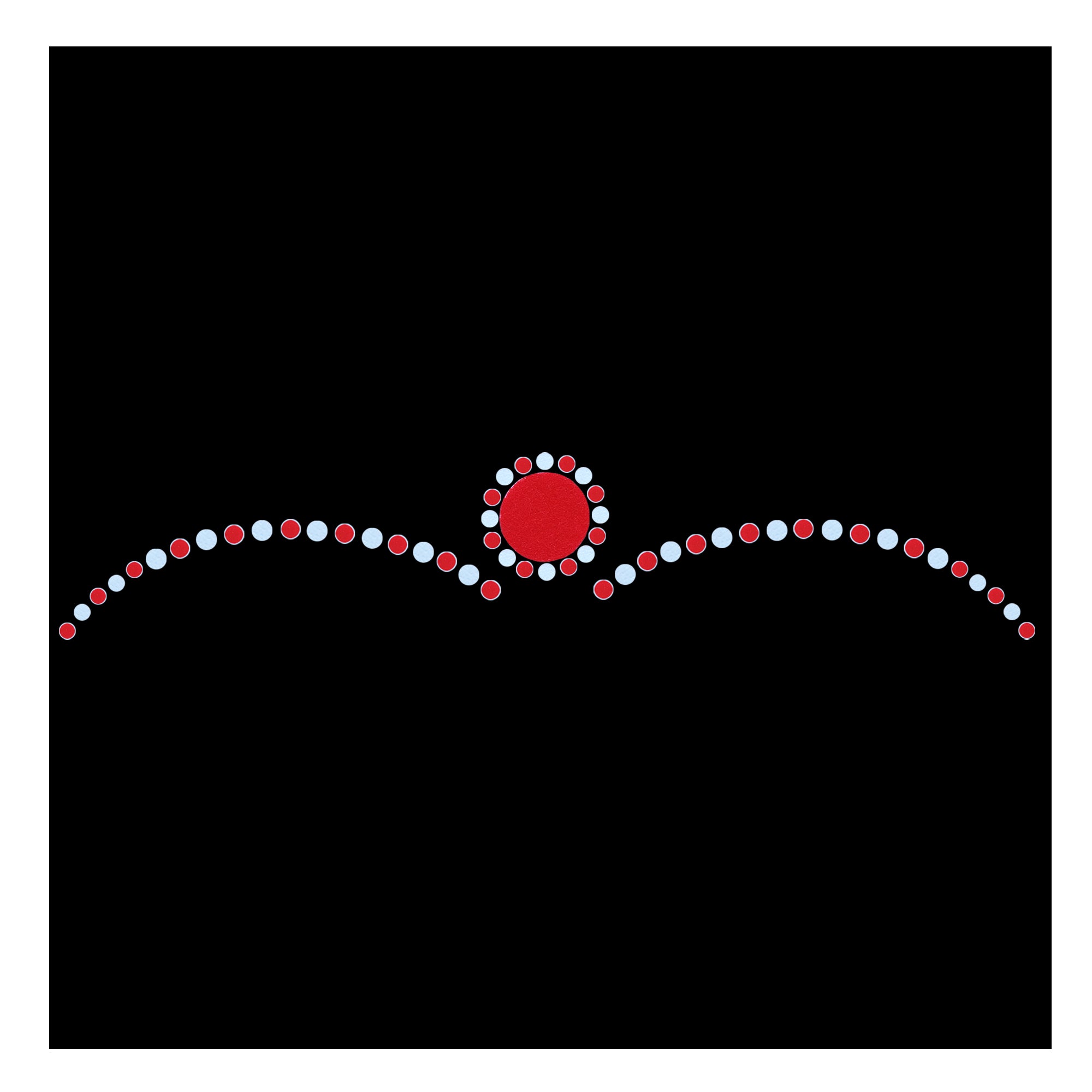 Comet Busters Ethnic Bengali Bridal Bindi with Round center dot