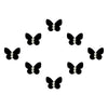 Comet Busters® Black Butterfly – Velvet, Diamond – Handcrafted, Reusable & Skin-Friendly Bindis for Party Wear (8mm) – Forehead Bindi Stickers for Women & Girls – BIN1617