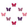 Comet Busters® Purple, Pink, Multicolor Butterfly – Velvet, Diamond – Handcrafted, Reusable & Skin-Friendly Bindis for Party Wear (8mm) – Forehead Bindi Stickers for Women & Girls – BIN1610