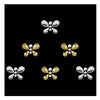 Comet Busters® Silver, Gold, Multicolor Butterfly – Crystal, Diamond – Handcrafted, Reusable & Skin-Friendly Bindis for Party Wear (10mm) – Forehead Bindi Stickers for Women & Girls – BIN1699