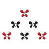 Comet Busters® Red, Black, Multicolor Butterfly – Crystal, Diamond – Handcrafted, Reusable & Skin-Friendly Bindis for Party Wear (10mm) – Forehead Bindi Stickers for Women & Girls – BIN1700