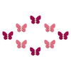 Comet Busters® Pink Butterfly – Velvet, Diamond – Handcrafted, Reusable & Skin-Friendly Bindis for Party Wear (8mm) – Forehead Bindi Stickers for Women & Girls – BIN1611