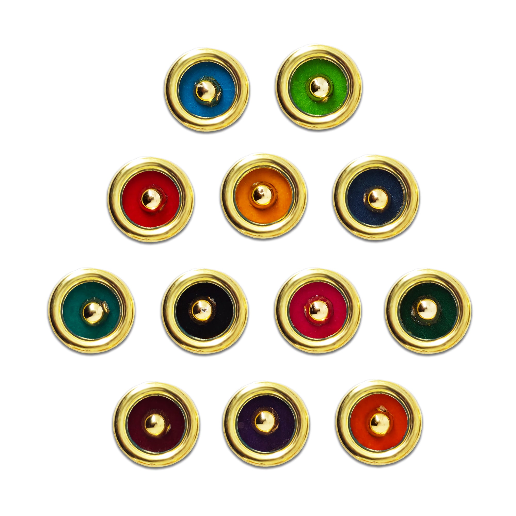 Indira by Comet Busters® Minimal Gold Circle Designer Bindi Collection | Premium Velvet Bindis for Women & Girls