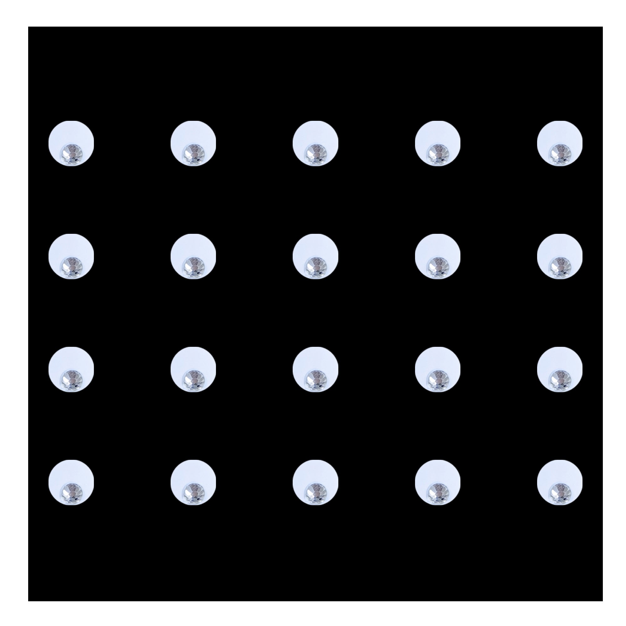 Comet Busters round crystal bindis featuring a clean circular design with a sparkling silver stone accent. Self-adhesive designer bindis suitable for daily wear, festive occasions, weddings, parties, and traditional ethnic styling.