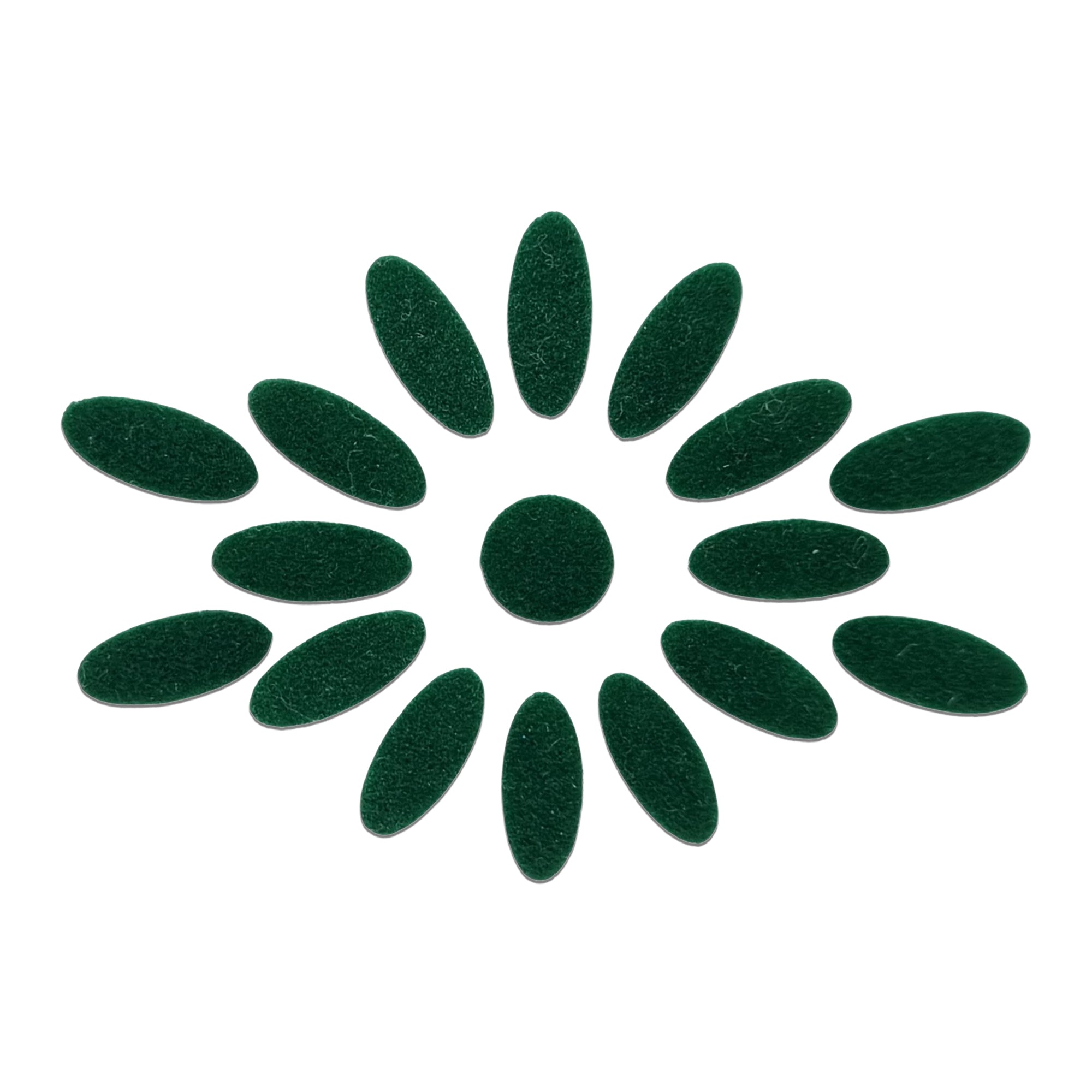 Comet Busters green oval floral bindi set with center round bindi, traditional designer forehead stickers for women, ideal for Bharatanatyam, Kuchipudi, weddings, festivals, temple visits, cultural programs, and traditional Indian attire.
