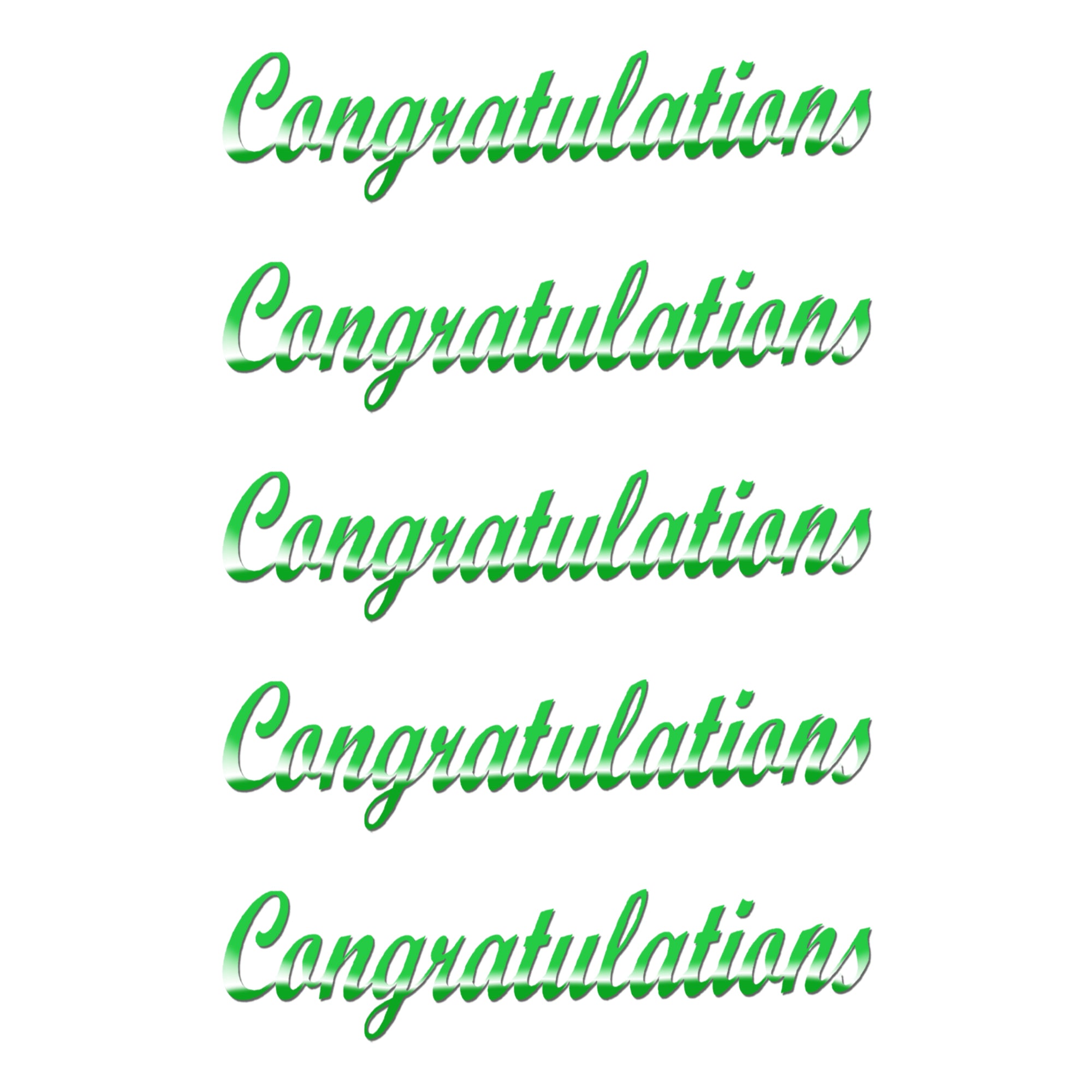 Comet Busters decorative Congratulations sticker designed in elegant cursive typography with a self-adhesive backing, suitable for celebration décor, gift boxes, greeting cards, journals, and DIY creations.