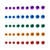 Comet Busters® Multicolor Diamond Dot – Diamond – Handcrafted, Reusable & Skin-Friendly Bindis for Casual Wear (2, 3, 4mm) – Forehead Bindi Stickers for Women & Girls – BIN1015