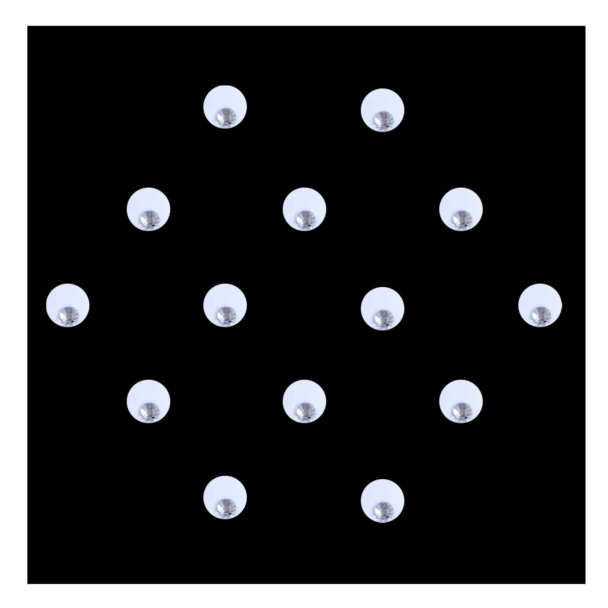 Comet Busters round crystal bindis featuring a clean circular design with a sparkling silver stone accent. Self-adhesive designer bindis suitable for daily wear, festive occasions, weddings, parties, and traditional ethnic styling.