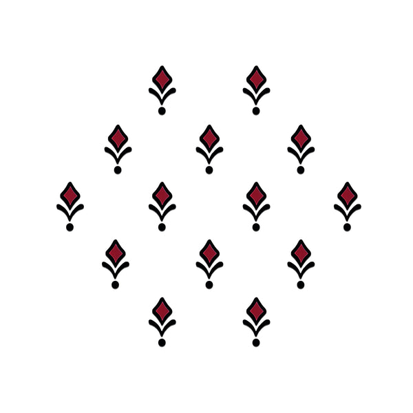 Comet Busters Modern Square Designer Bindis for ethnic outfits