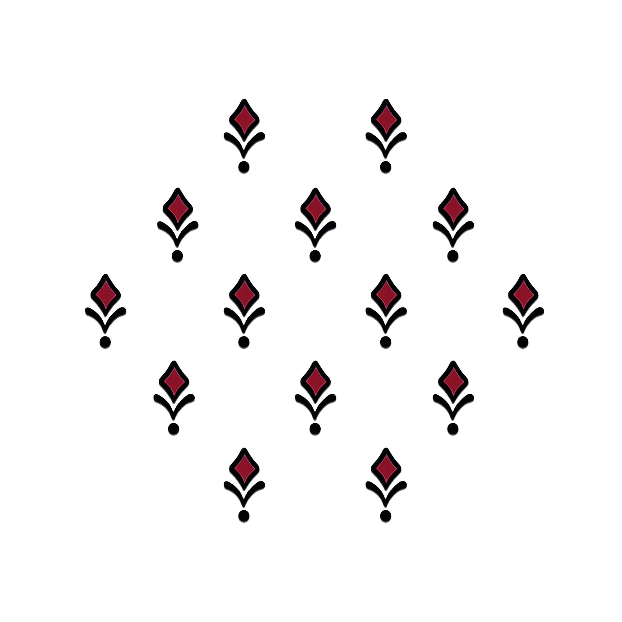 Comet Busters Modern Square Designer Bindis for ethnic outfits