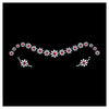 Comet Busters® White, Red, Multicolor, Bengali Bindi – PVC, Velvet – Handcrafted, Reusable & Skin-Friendly Bindis for Bridal Wear (Free Size) – Forehead Bindi Stickers for Women & Girls – BIN2047