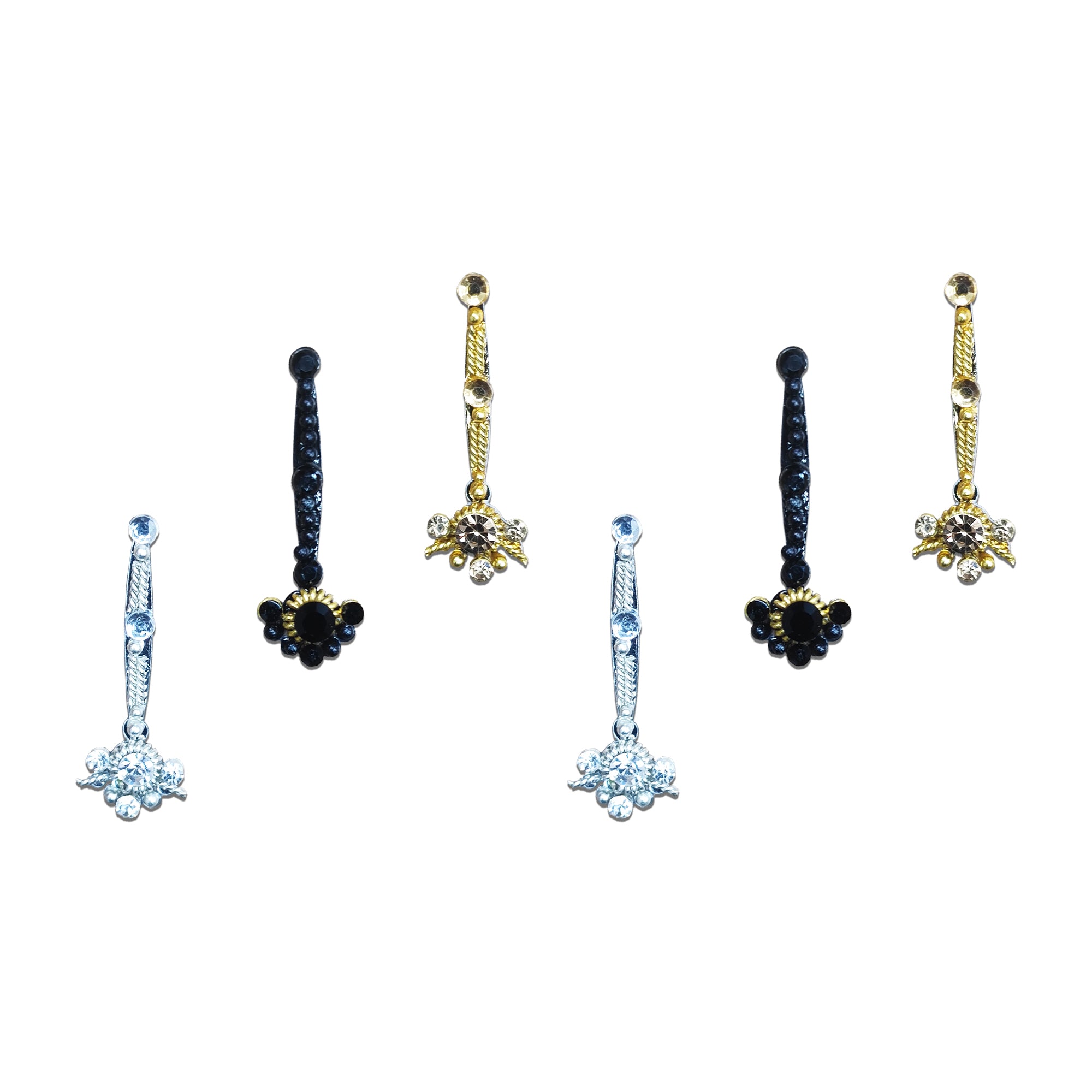 Comet Busters Floral Stone Bindi for Women & Girls