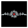 Comet Busters® Red, White,Multicolor, Bengali Bindi – PVC, Velvet – Handcrafted, Reusable & Skin-Friendly Bindis for Bridal Wear (Free Size) – Forehead Bindi Stickers for Women & Girls – BIN2321
