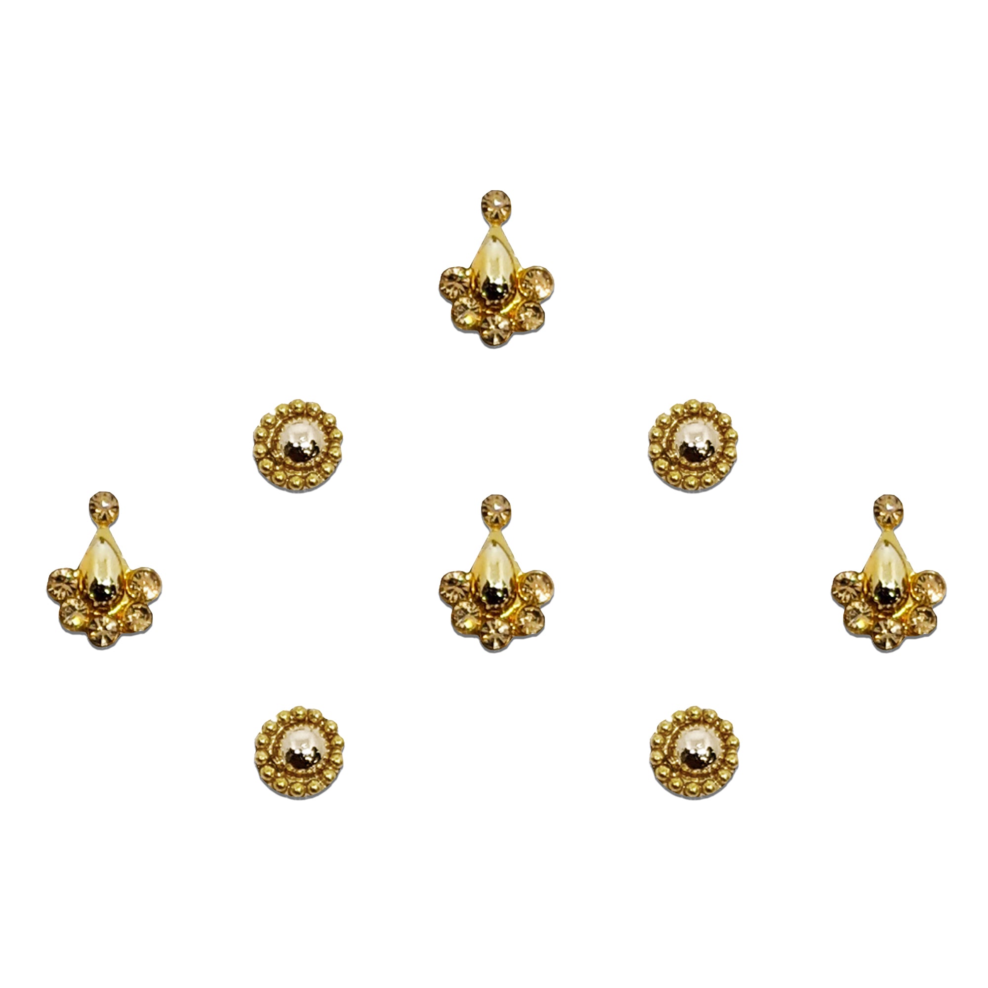 Comet Busters gold and silver designer bindis