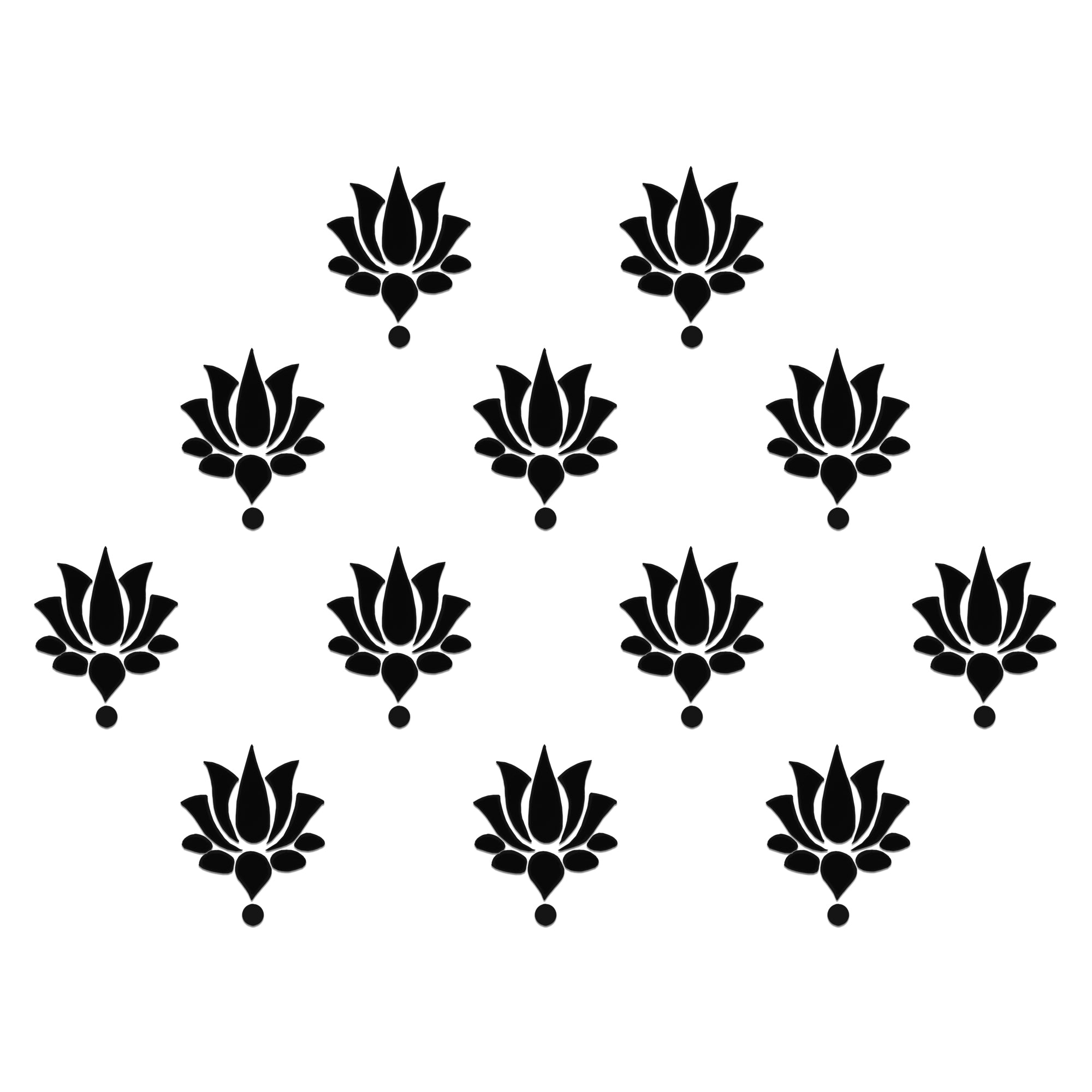 Comet Busters Traditional lotus motif bindis for festive and ethnic wear