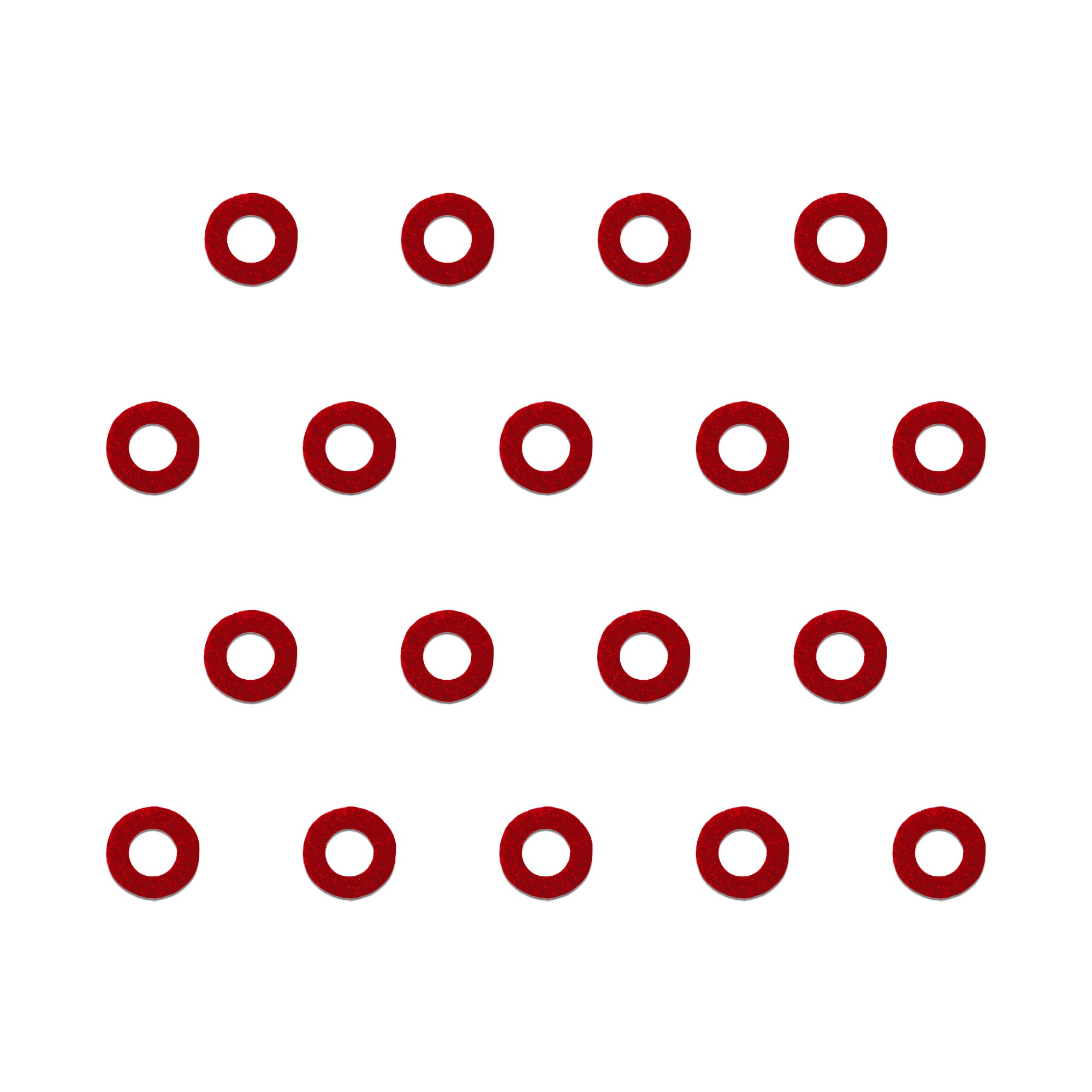 Elegant Red Circular Bindis