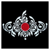Comet Busters® White, Red,Multicolor, Bengali Bindi – PVC – Handcrafted, Reusable & Skin-Friendly Bindis for Bridal Wear (Free Size) – Forehead Bindi Stickers for Women & Girls – BIN2425