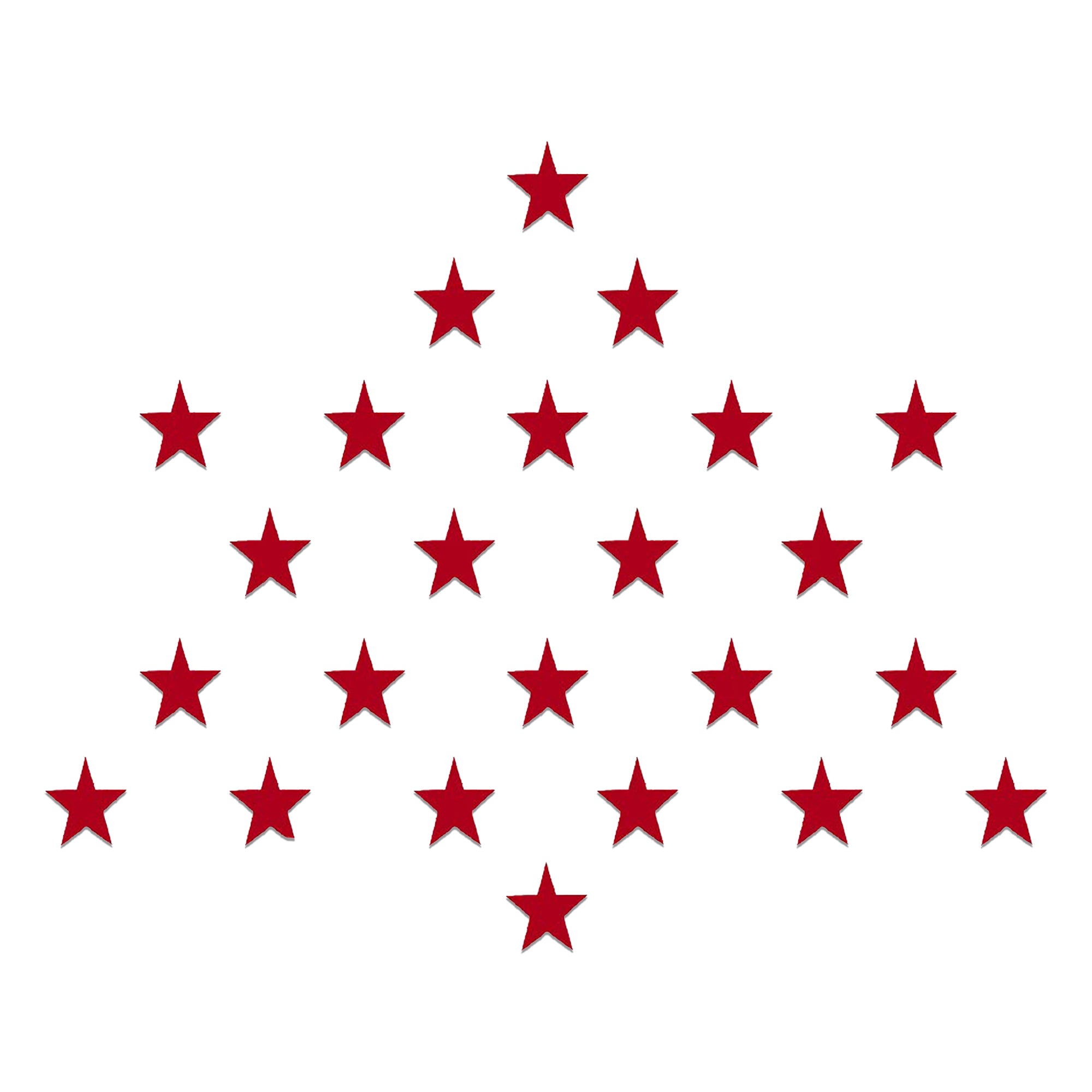 Comet Busters red star-shaped velvet bindi featuring a bold five-point star design with a smooth matte finish, perfect for festive occasions, cultural celebrations, dance performances, and creative ethnic styling.