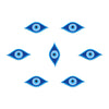 Comet Busters® Blue, Black, Multicolor Spiritual, Evil Eye – PVC – Handcrafted, Reusable & Skin-Friendly Bindis for Casual Wear (15mm) – Forehead Bindi Stickers for Women & Girls – BIN2277