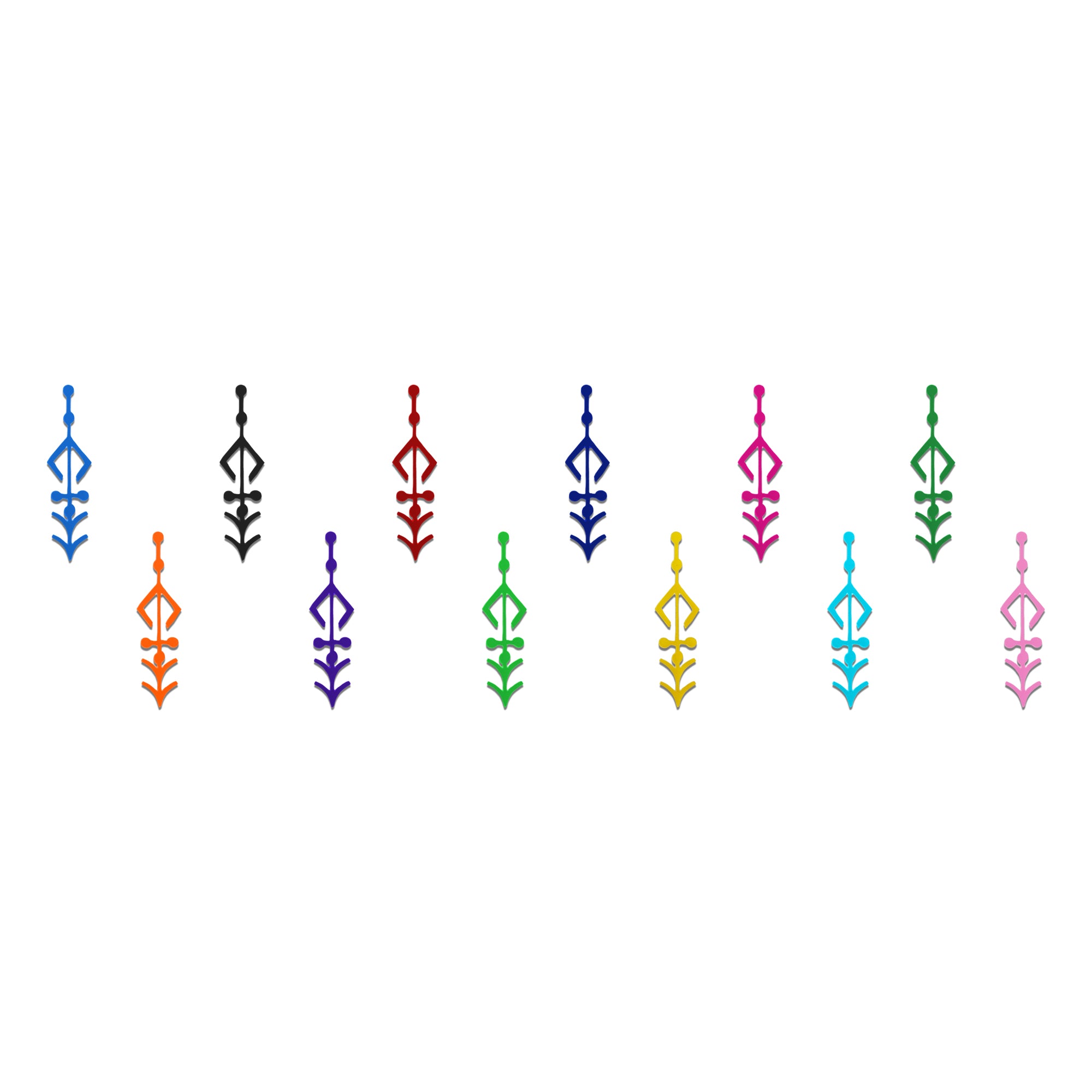 Comet Busters® Multicolor Fusion Abstract Bindis, Round – Diamond, Shiny Beads, PVC – Handcrafted, Reusable & Skin-Friendly Bindis for Casual Wear (20mm) – Forehead Bindi Stickers for Women & Girls 