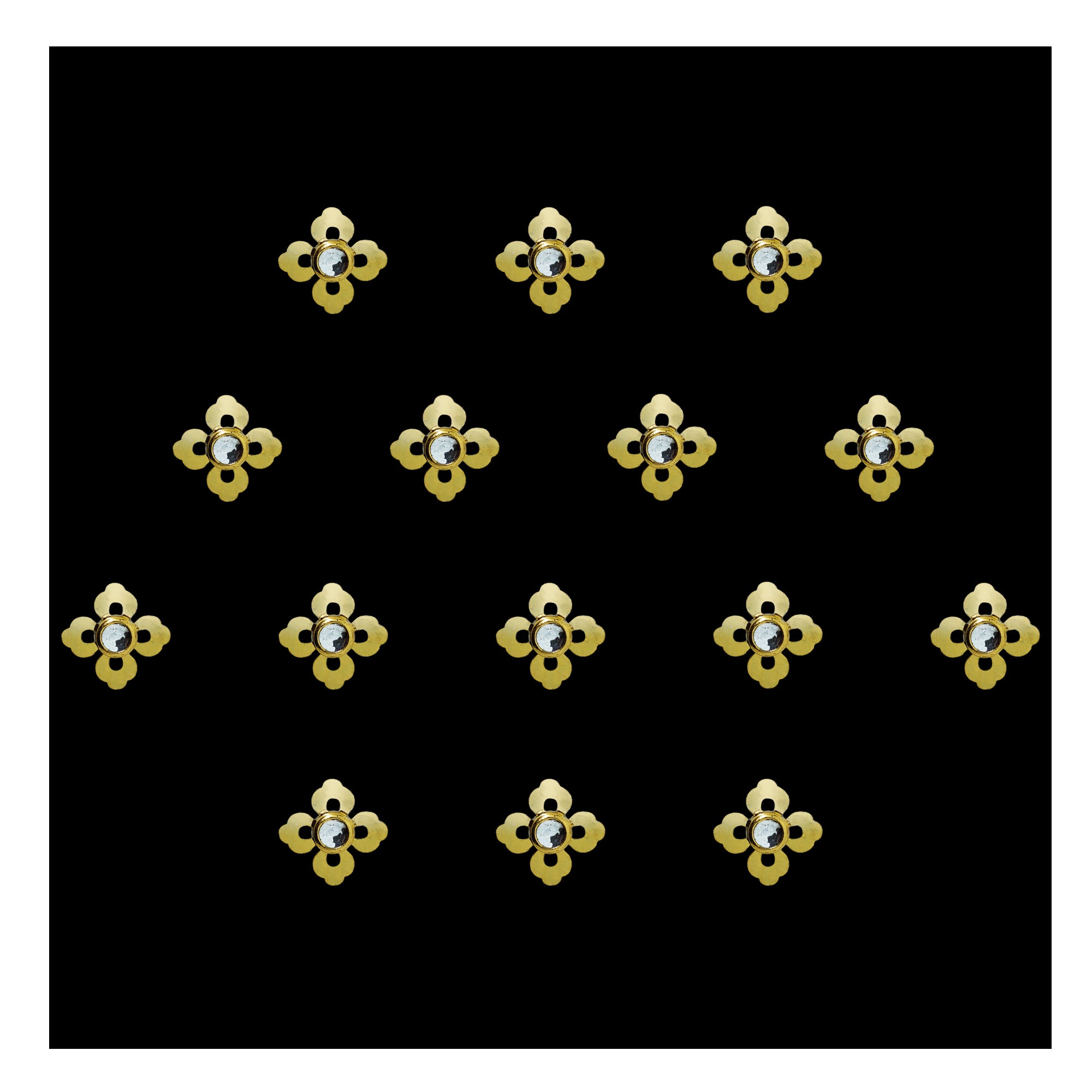 Floral Kundan Wedding Mehendi Accessory 