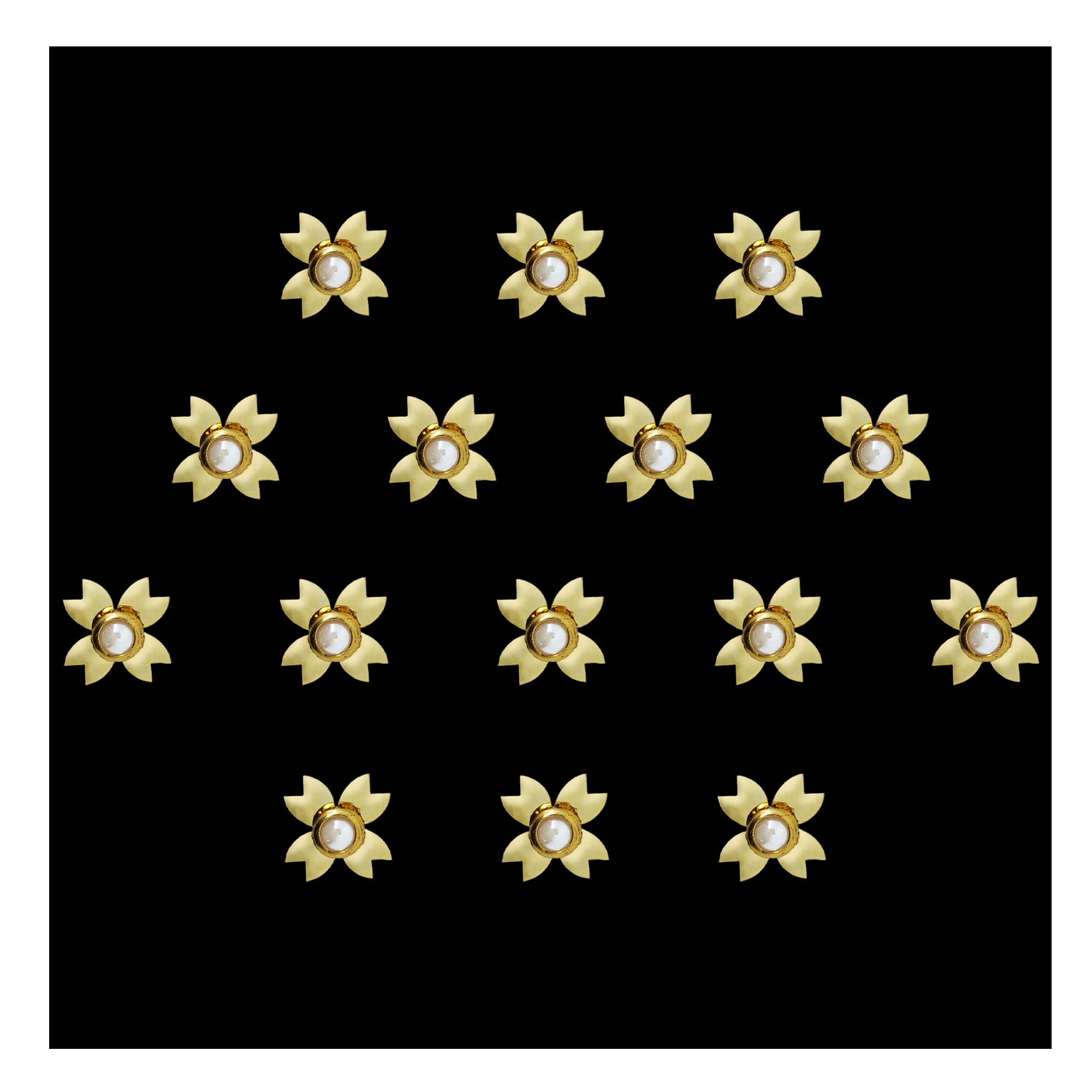 Kundan Style Floral Hand Bindi Wedding
Accessories