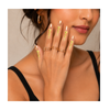 Comet Busters® Multi-Size Metallic Gold Finger Bindis (25 Bindis)(FINBIN004)
