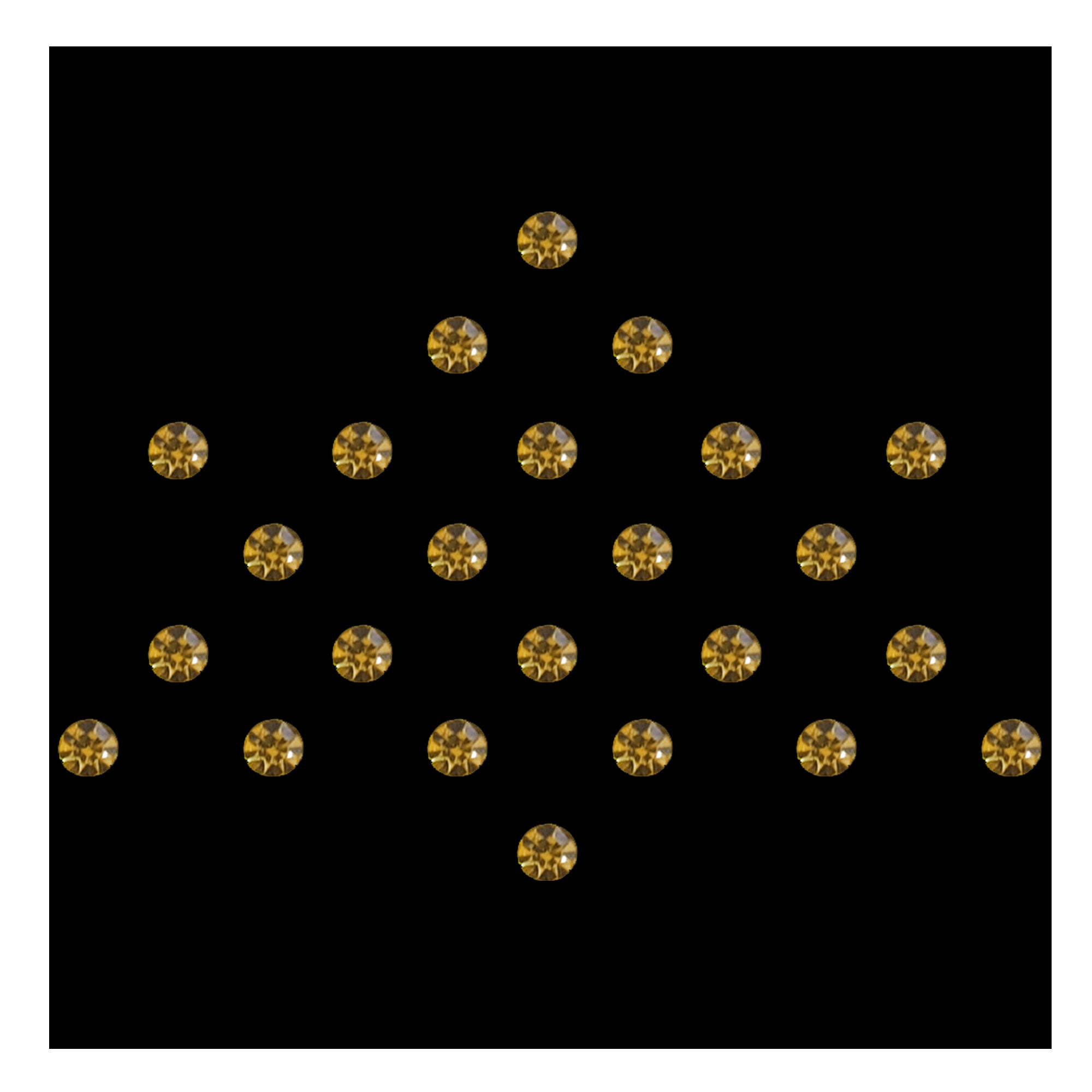 Comet Busters Golden Crystal Stone Bindi Set for Women and Girls, Round Rhinestone Forehead Bindis, Shimmering Designer Stone Bindis for Festivals, Weddings, Parties and Traditional Wear