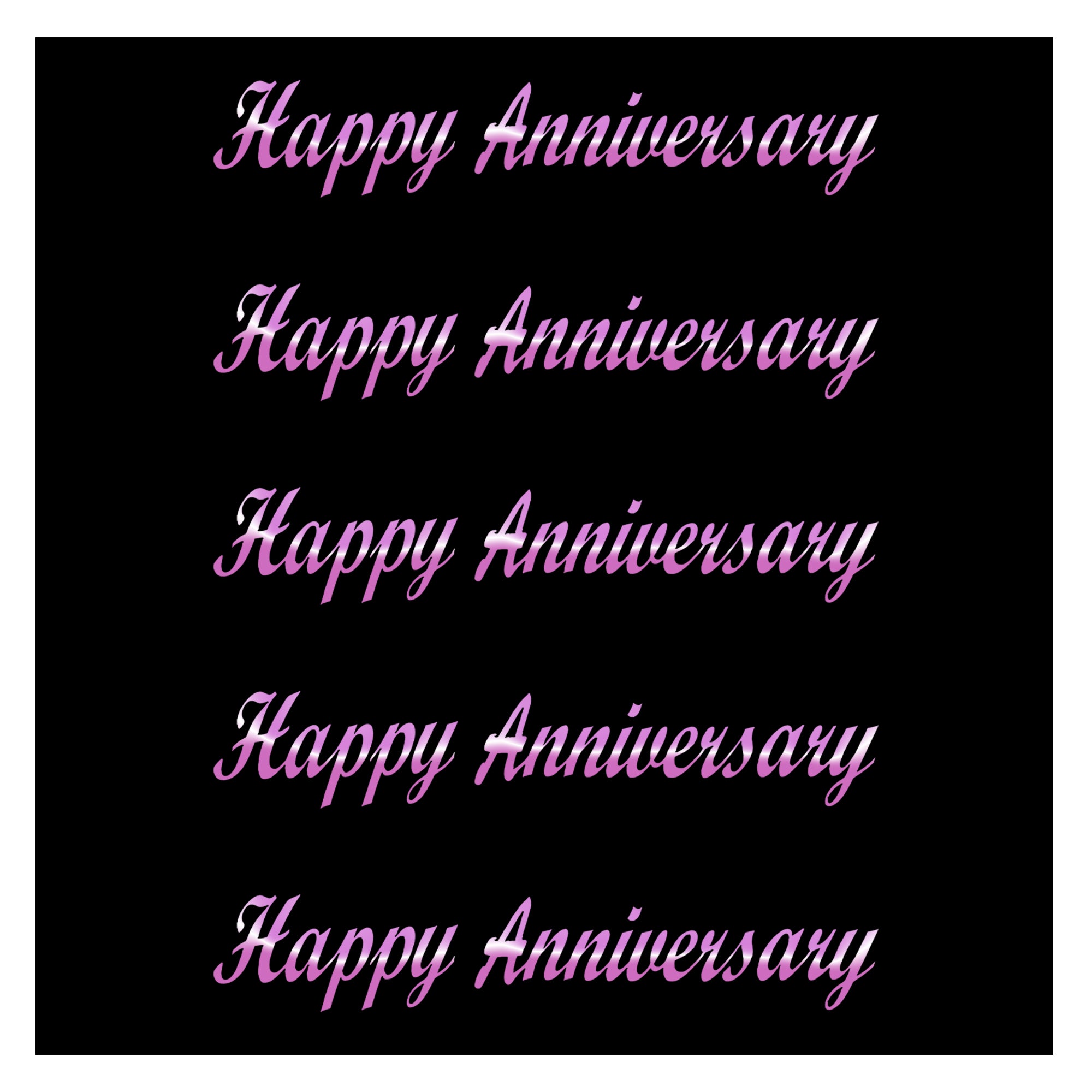 Comet Busters Happy Anniversary script sticker in elegant blue cursive lettering with self-adhesive finish for anniversary decorations, gifts, scrapbook, greeting cards, DIY crafts and celebration décor  