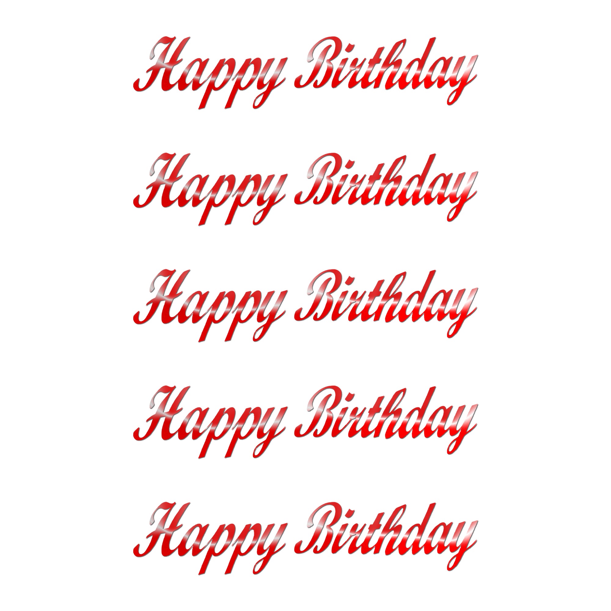 Comet Busters Happy Birthday lettering sticker in stylish blue script font, perfect for birthday party decorations, gift packaging, handmade cards, scrapbook pages, balloons, and celebration crafts.