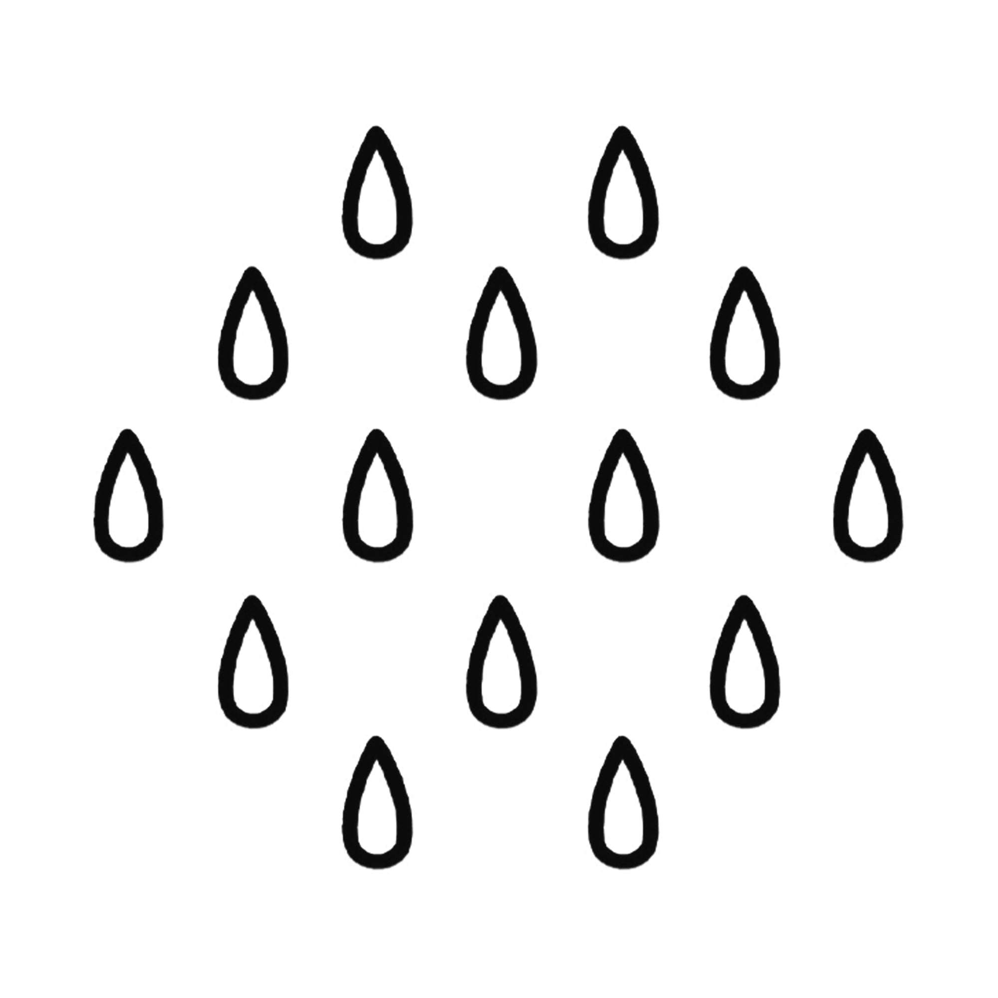Comet Busters® Black Tear Drop Hollow Bindis – 10mm Designer Bindi for