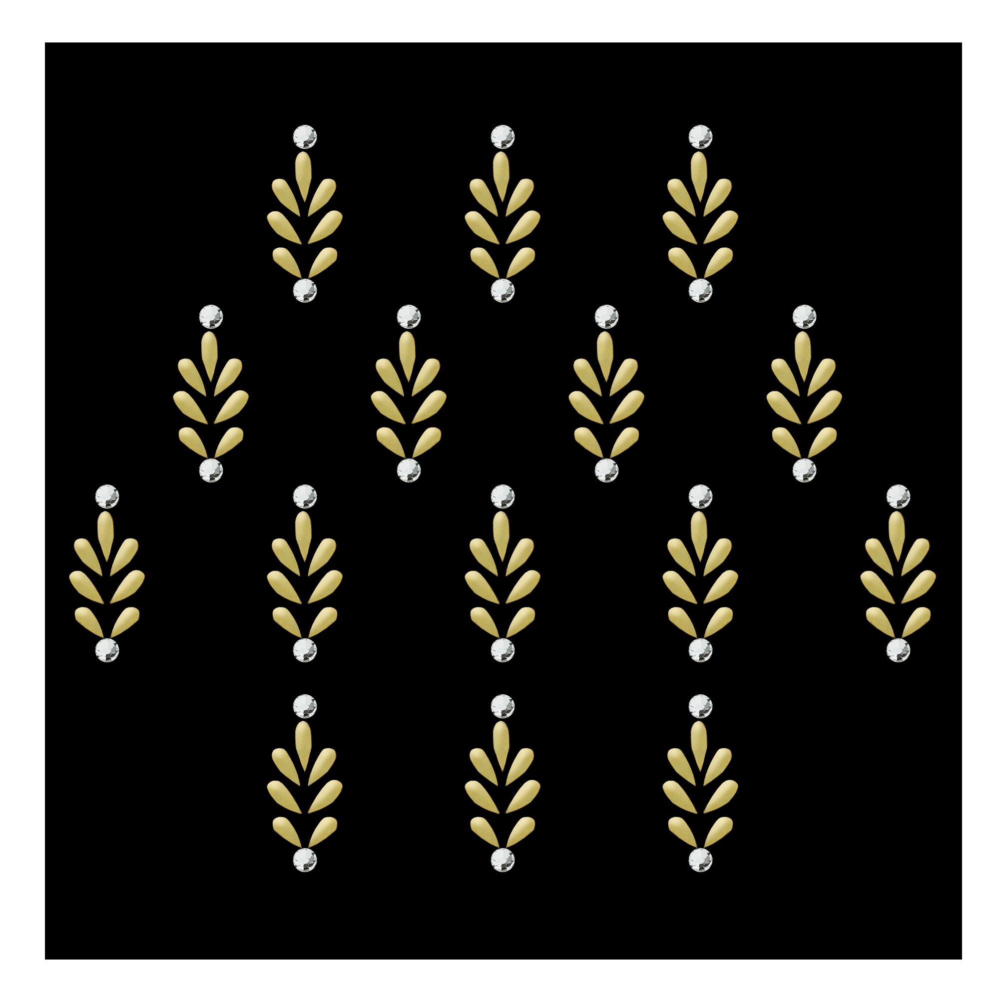 Leaf Mehendi Stone Party Wear Accessories