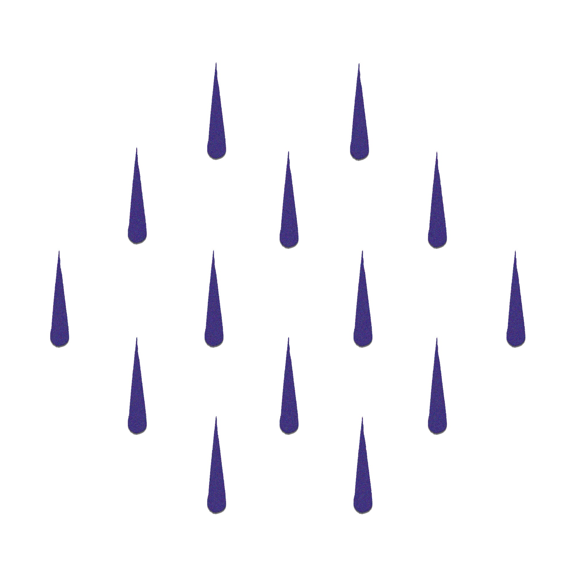Comet Busters Classic Purple Long Drop Bindis featuring a sleek elongated teardrop. Premium self-adhesive bindis designed for traditional wear, festive occasions, cultural events, dance performances, and everyday ethnic styling.