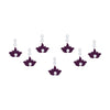 Comet Busters® Purple Floral, Lotus – Velvet, Diamond – Handcrafted, Reusable & Skin-Friendly Bindis for Party Wear (6mm) – Forehead Bindi Stickers for Women & Girls – BIN2265