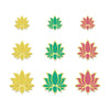 Indira Premium Designer Bindi – Pastel Multicolour Lotus Bindis (12mm • 15mm • 18mm)- 9 Bindis (INDI047)