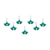 Comet Busters® Green Floral, Lotus – Velvet, Diamond – Handcrafted, Reusable & Skin-Friendly Bindis for Party Wear (6mm) – Forehead Bindi Stickers for Women & Girls – BIN2263