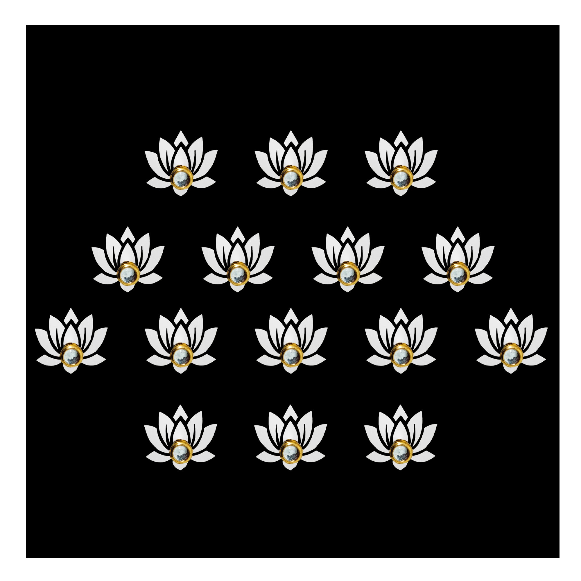 Kamal Kundan Style Designer Mehendi Bindi 