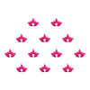 Comet Busters® Pink Floral, Lotus – Velvet, Diamond – Handcrafted, Reusable & Skin-Friendly Bindis for Party Wear (6mm) – Forehead Bindi Stickers for Women & Girls – BIN2259