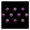 Comet Busters® Pink Metallic Lotus Bindis – 10mm Designer Metallic Bindi for Women & Girls (10 Bindis)(BIN2617)