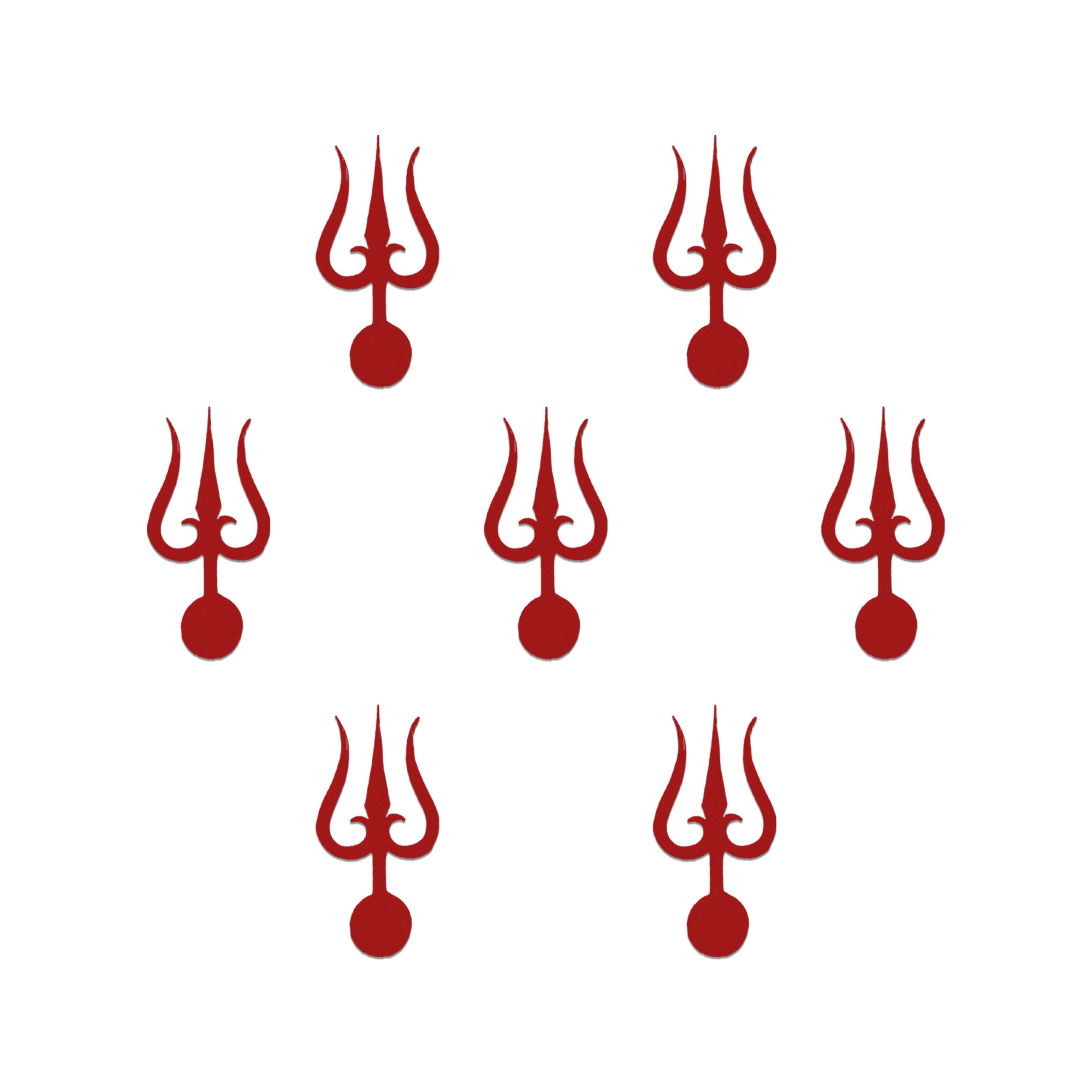 Religious Red Trishul Bindi 