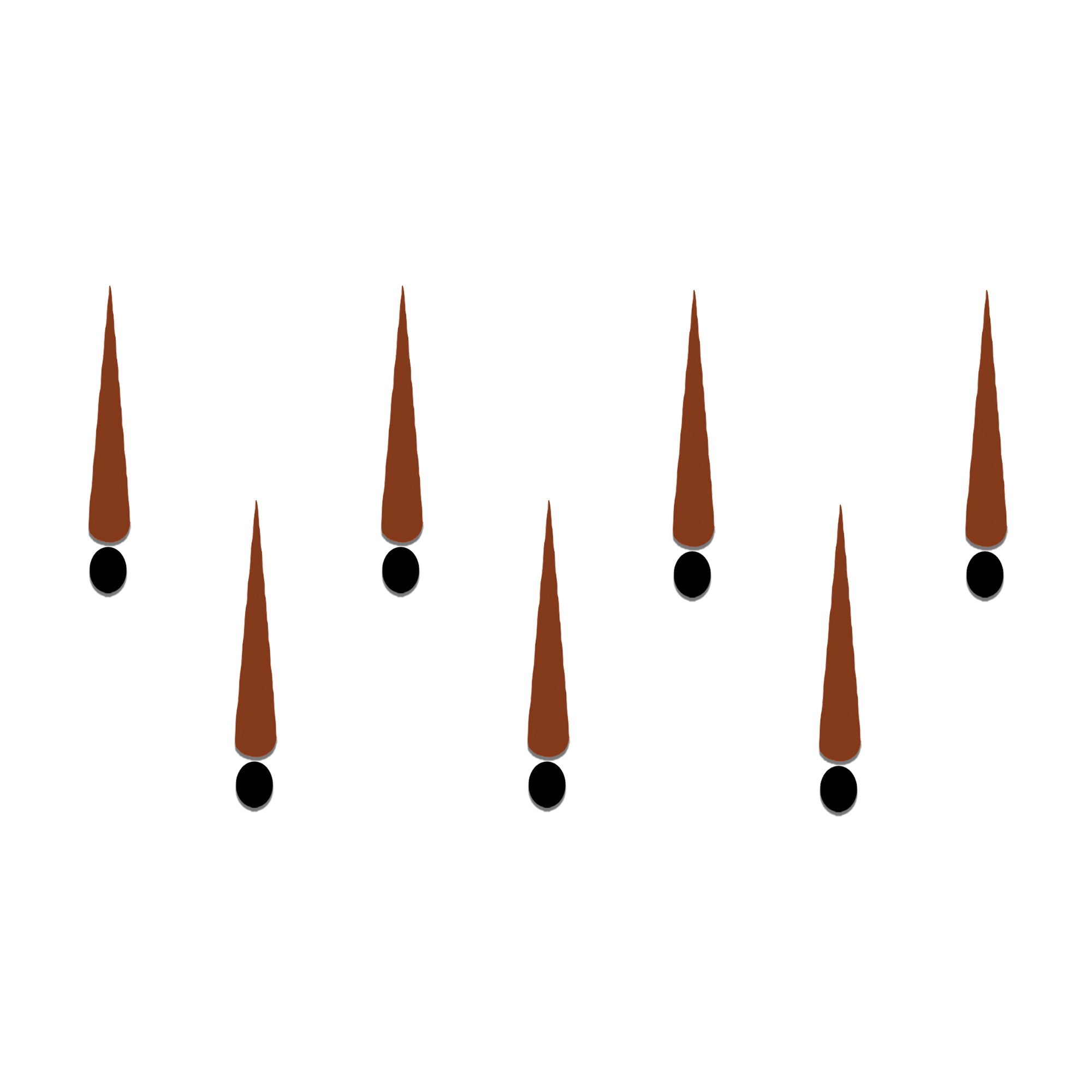 Comet Busters Brown & Black Designer Tilak Bindi for Women & Girls