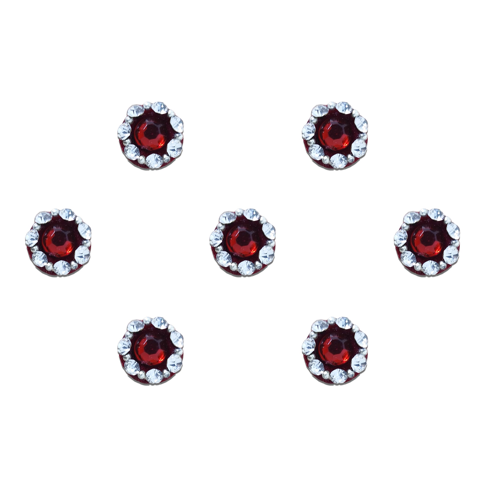 Comet Busters® Maroon Designer Classic Bindis – Handcrafted, Reusable, Skin-Safe Indian Forehead for Women